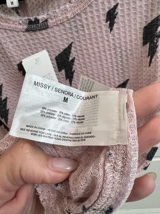 Pink and black William rast NWT LIGHTNING bolt tank size medium - Picture 3 of 3